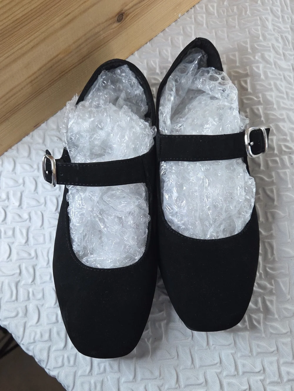 me Too Summer Black Mary Jane Buckle Flats 8W